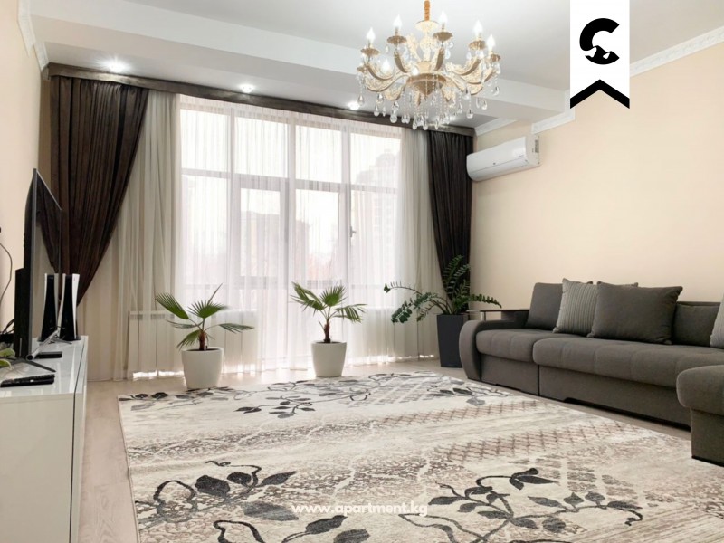 3 bedroom apartment for rent in Ak-Keme district in Bishkek.